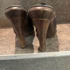 Gucci Women's Black Leather Mule Slip-On Closed Toe Block Heel Buckle US 6 — photo 2