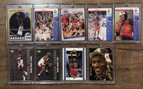 9 Card Michael Jordan Lot