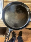 Griswold 11 Inch Skillet. Double Pour Good Cond
