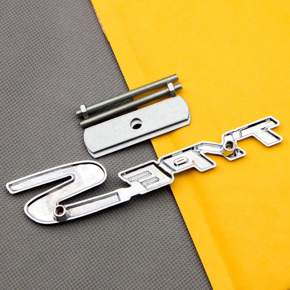 Insignia de parrilla delantera 3D cromada blanca y roja recubierta TIPO-S emblema de rejilla deportiva de metal Foto 2 de 4