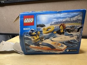 Lego Surfer Rescue boat beach city town coast guard 60011 Lego Complete READ