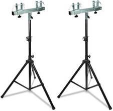 2 MR DJ Universal Pro Lighting 7' Tripod Light Stand  Square Truss T-Bar