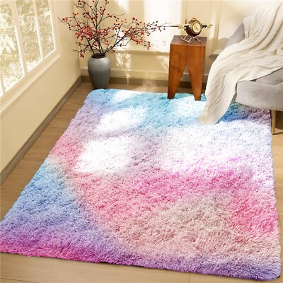 Large Rugs Non Slip Fluffy Shaggy Area Rug Living Room Bedroom Carpet Floor Mat