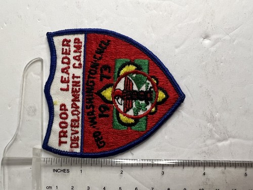 Vintage BSA Patch - Troop Leader Development Camp 1973 Geo Washington Council - Bild 5 von 5
