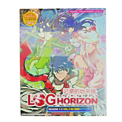 DVD Anime LOG Horizon Complete Series Season 1-3 (1-62End)+Special (ENGLISH DUB)
