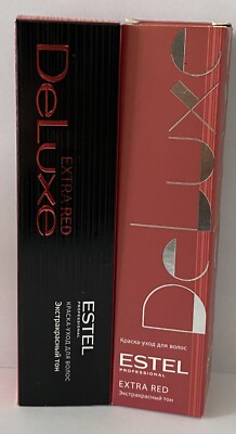 Estel DeLuxe Extra Red Creme-Pflege-Haarfarbe verschiedene Nuancen 60ml