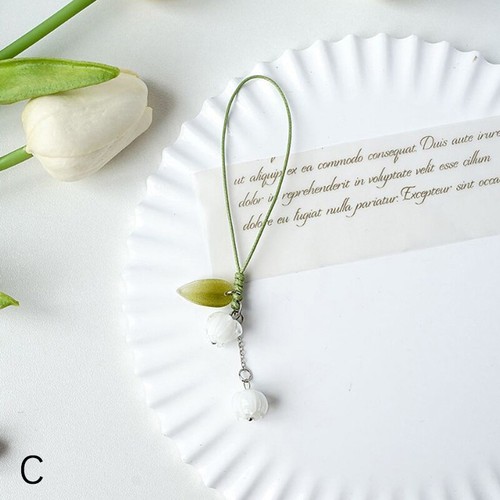 Tulip Flower Mobile Phone Straps Charm Cute For Mobile Phone Lanyard Hand Rope - Zdjęcie 8 z 11