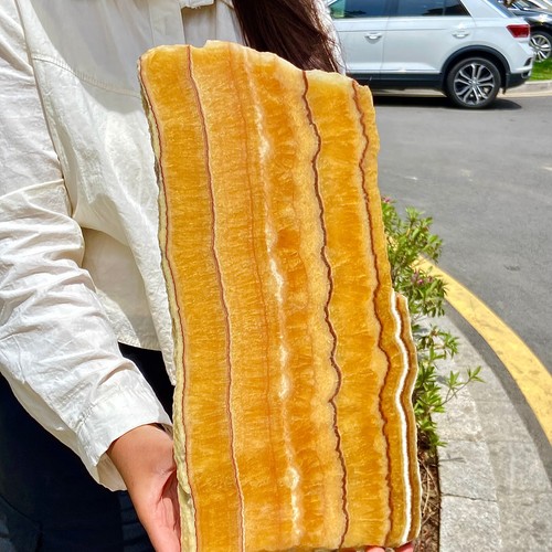 5.55LB Natural yellow calcite flakes mineral polished crystal energy therapy - 第 12/14 張圖片