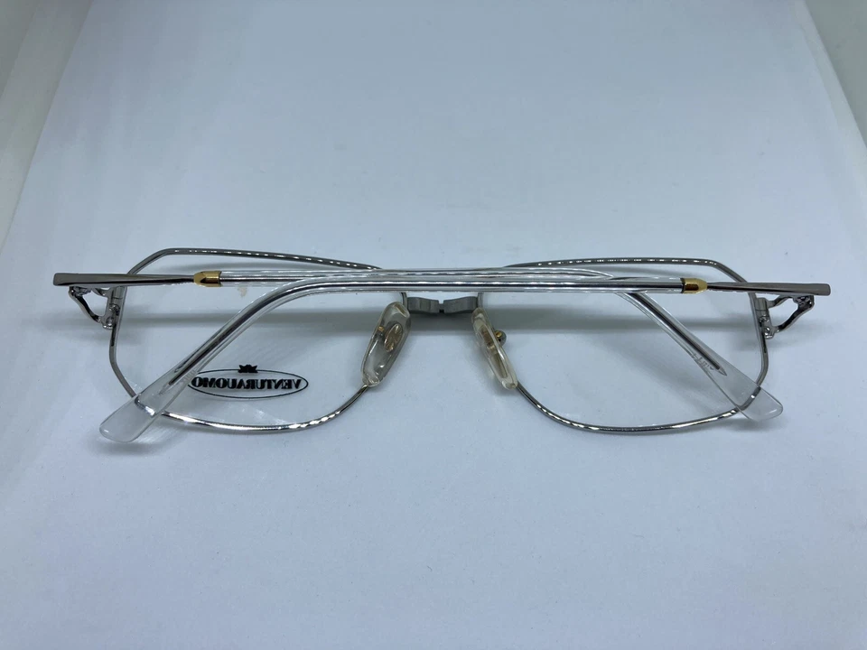 VENTURA UOMO occhiali da vista vintage metallo argento silver man glasses - Immagine 3 di 4