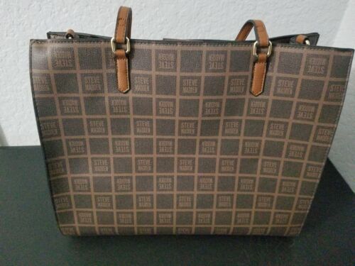 Steve Madden Cognac Blivia DR128825 Convertible Tote Bag Hand bag - Picture 3 of 4