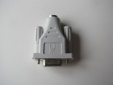 1x White 3DI Connector Computer Adapter PC Part 9 Pin Female to PS2 PS/2 Female