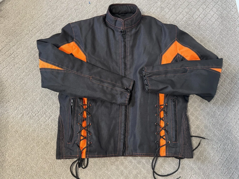 Zony Inc. Chaqueta para mujer talla XSmall negra cuello falso chaqueta de motocicleta Foto 2 de 4