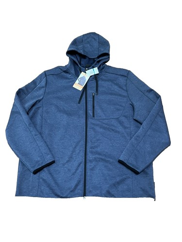 ZX Zeroxposur Men's Coat Jacket Zipper Closure Polyester Blue Size