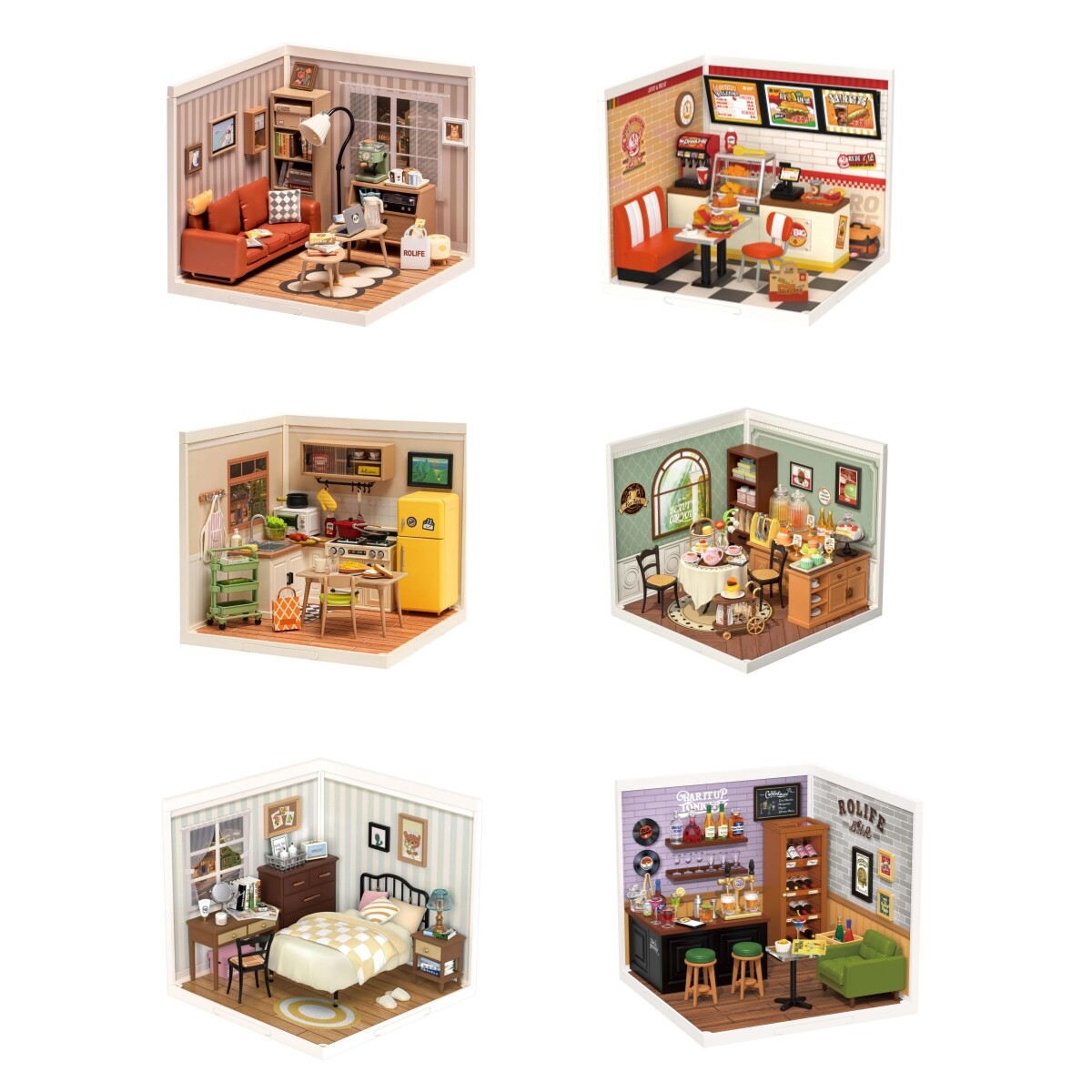 Rolife 1:24 Miniature Dollhouse Super Creator Plastic Building
