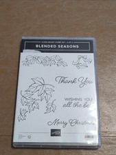 Stampin Up Clear-Mount Stamp Set Blended Seasons 2 of 2 ONLY NEW With Dies