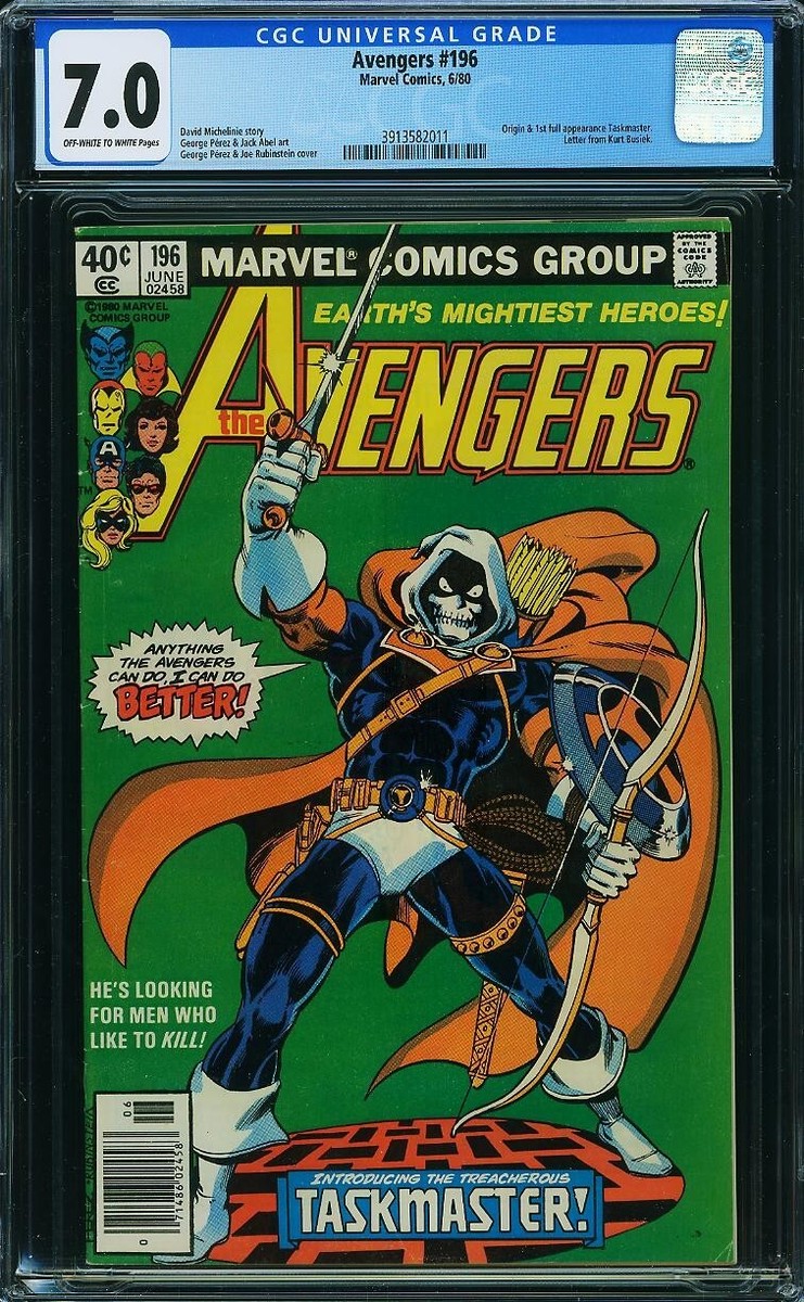 アメコミ　マーベル　Avengers 196 1st Taskmaster! Avengers #196 CGC 7.0 First Full Appearance of Taskmaster! MCU! | eBay
