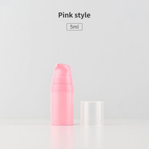 5/10/15ml Empty Airless Pump Bottles Mini Lotion Vacuum Cosmetic Containers - Picture 22 of 23