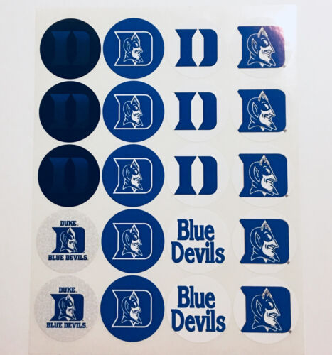 SET of 40- 2" DUKE BLUE DEVILS ADHESIVE STICKERS  - Picture 1 of 1