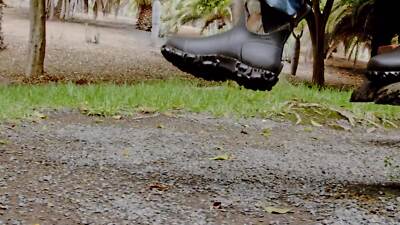 LOIJMK Bottes de pluie en caoutchouc pour femme - Bottes de pluie imperméables - Bottes de