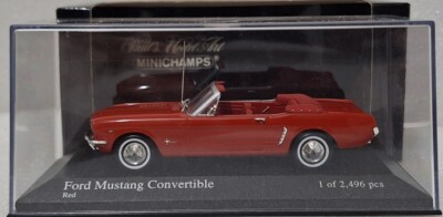 Ford Mustang Convertible 1964 Red 1:43 Minichamps 400082430