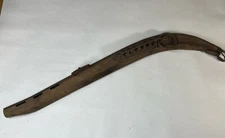 Single Yoke Horse Ox Mule WoodenHames Harness Iron Ring Hook Western Home Decor