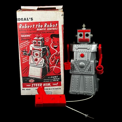 VINTAGE 1950 s IDEAL ROBERT THE ROBOT D174-588 HI IMPACT PLASTIC 4049