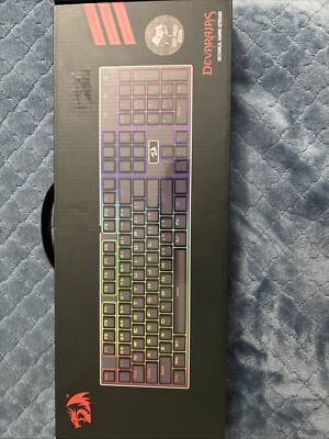 Redragon Devarajas K556 RGB LED Backlit Wired Mechanical Gaming Keyboard - Black