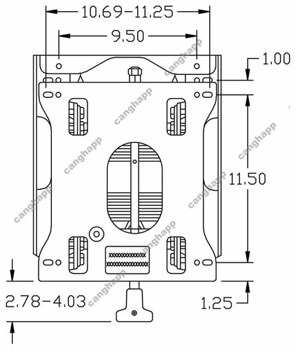 Seat Suspension Kit for Bad Boy Mower Rebel Maverick Rogue Outlaw Elite - Picture 4 of 6
