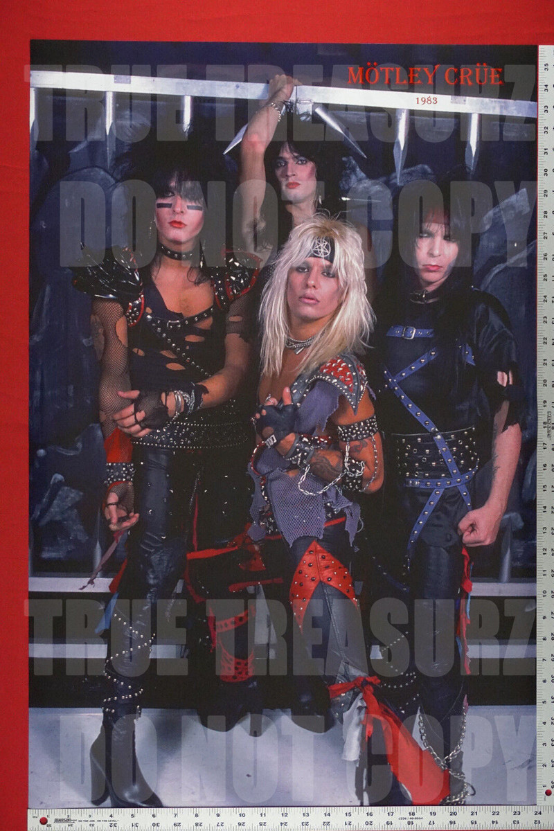Motley Crue Vince Neil Nikki Sixx Tommy Lee Mick Mars Early Poster