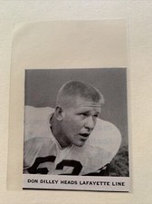 Don Dilley Lafayette Leopards 1958 Football SI Panel RARE!