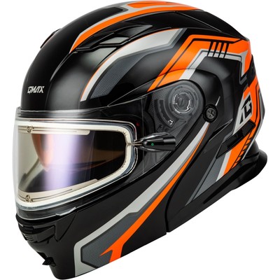 MD-01S Transistor Snow Helmet - w/Elect Shield - Orange/Black - XS M40139283