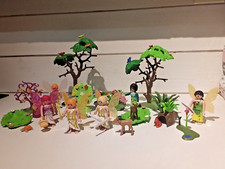 PLAYMOBIL LOT JARDIN DES FÉES/ACCESSOIRES ANIMAUX FORÊT MAGIQUE 