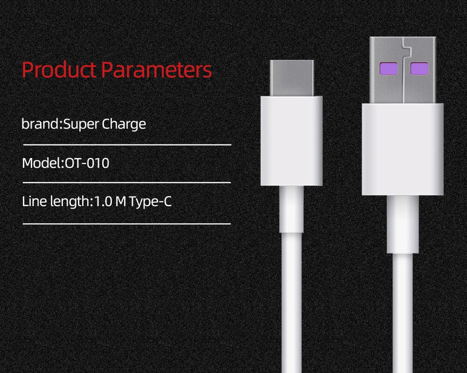 USB Type C Fast Charger Charging Data Cable For Huawei Samsung Oppo Nokia Xiaomi - Image 2 of 4