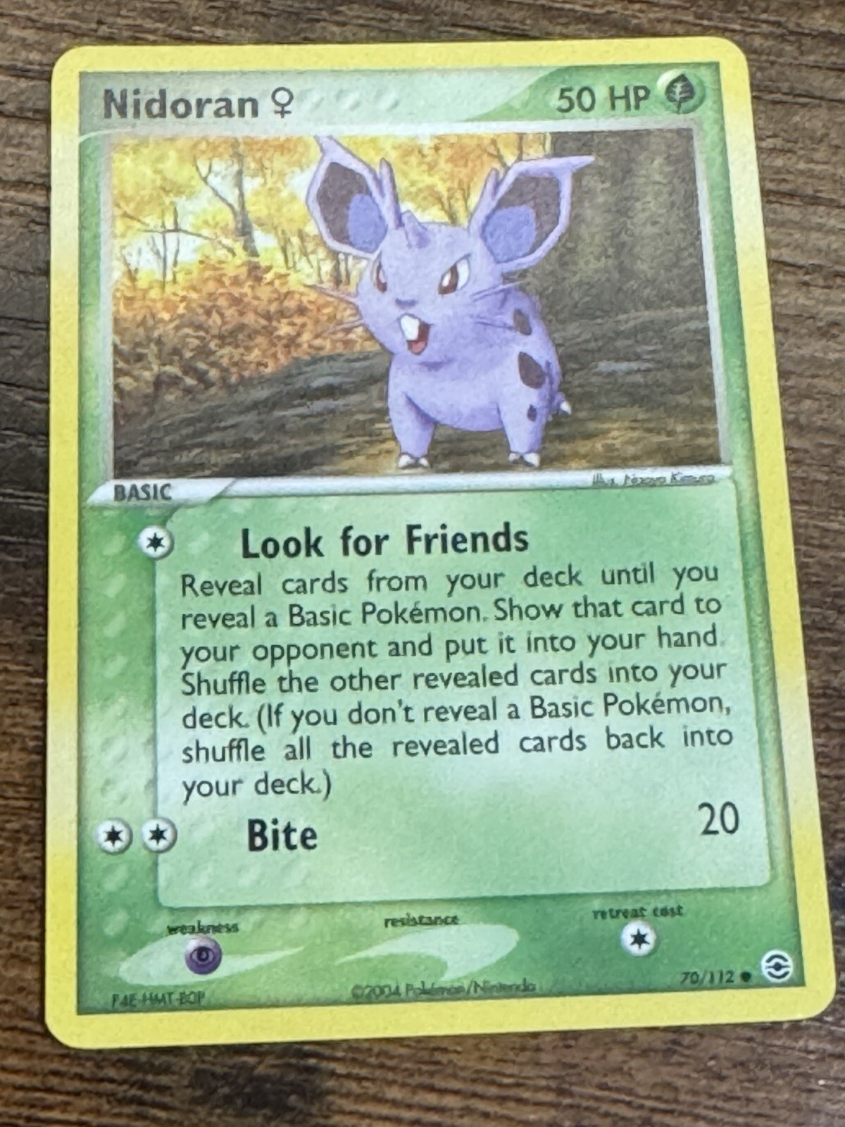 Nidoran F 70/112 Firered & Leafgreen Regular NM