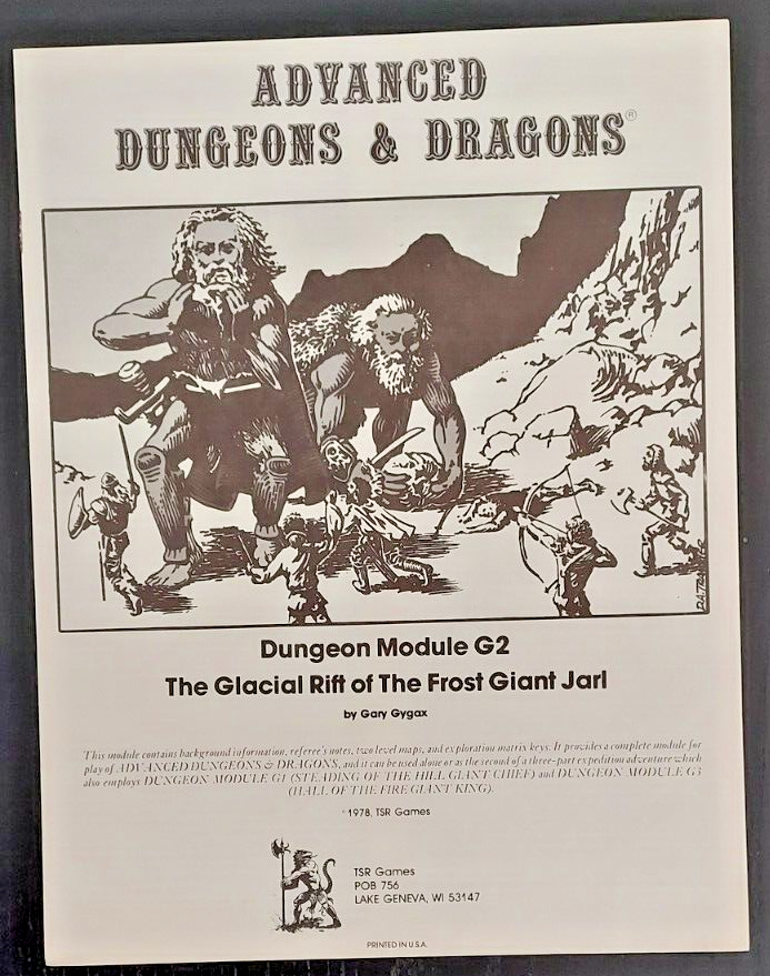 TSR AD&D Modules G1,G2,G3 - First Print - Dungeons and Dragons #9016 ...