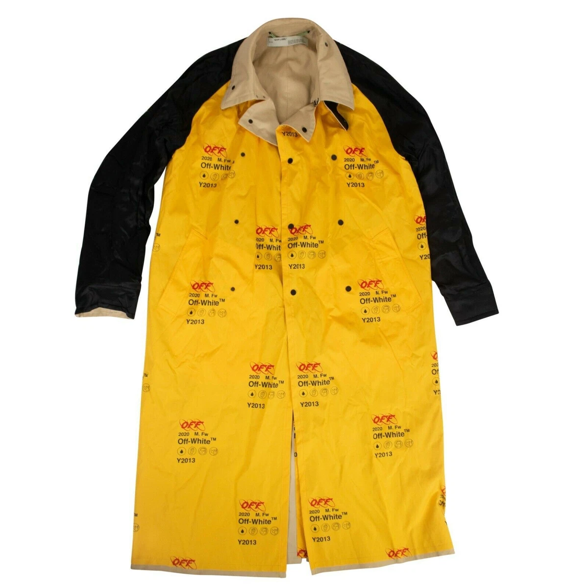 Off white yellow clearance coat