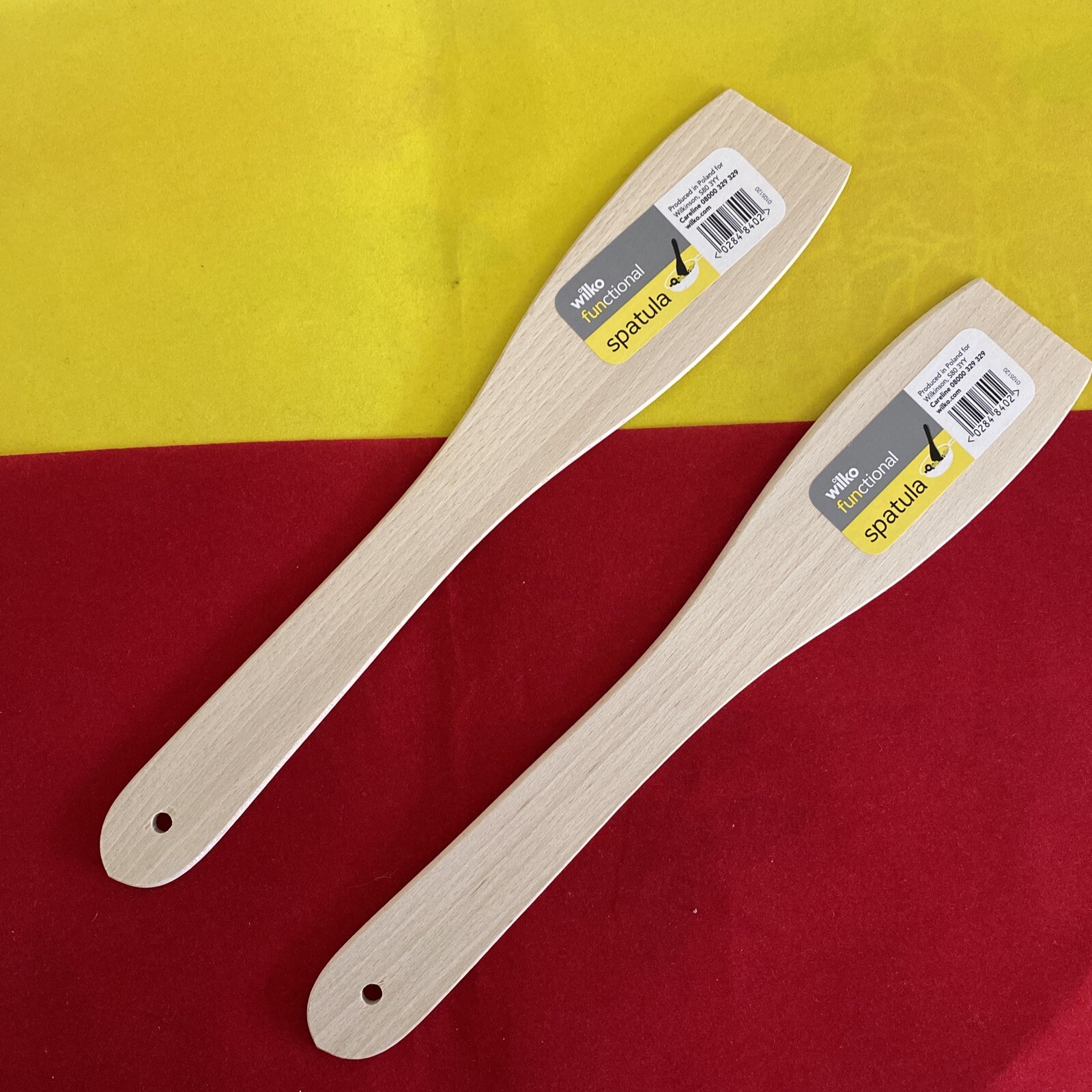 2 x Wilko Wooden Functional Spatula Kitchen Cooking Utensils eBay