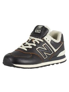 new balance 574 pelle blu