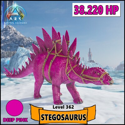 Ark Survival Ascended PC/PS5/XBOX  PVE    Deep Pink STEGO  38.220 HP TOP STATS