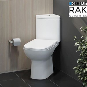 Rak Compact Ceramic Corner Toilet Pan Geberit Dual Flush Cistern Image Is Loading Rak Compact Ceramic Corner Toilet Pan Geberit Dual