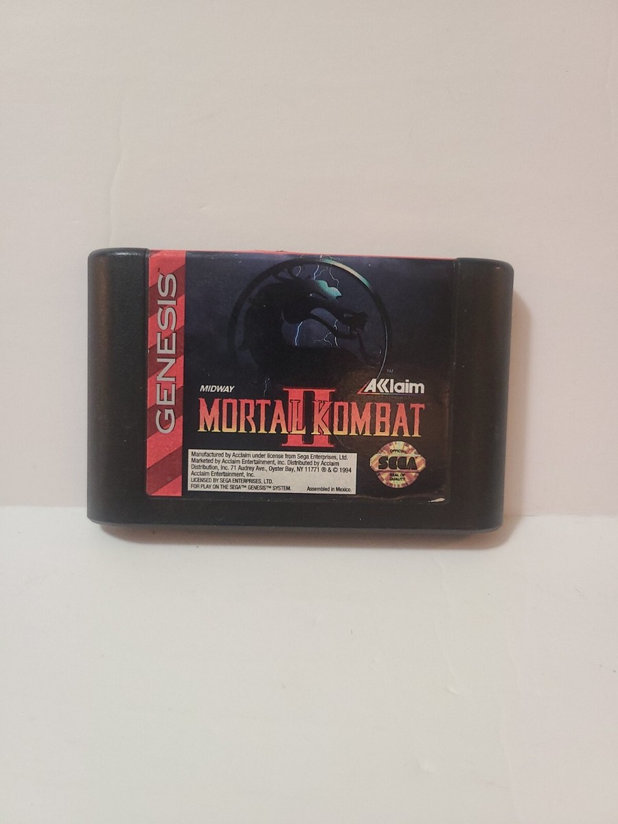 Mortal Kombat II 2 Sega Genesis (1994) Cartridge Only Tested
