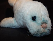 Steiff Cosy Robby Grey Seal Original Silver Button 4897/20 Large 12 inch Seal