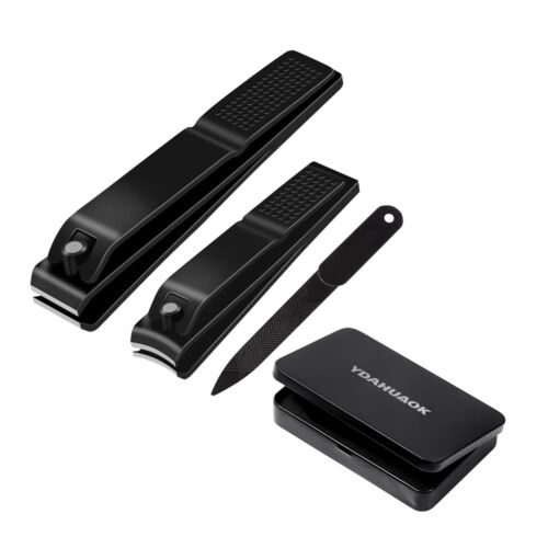 Nail Clippers Set, Ultra Sharp Sturdy Fingernail and Toenail Clipper Cutters ...