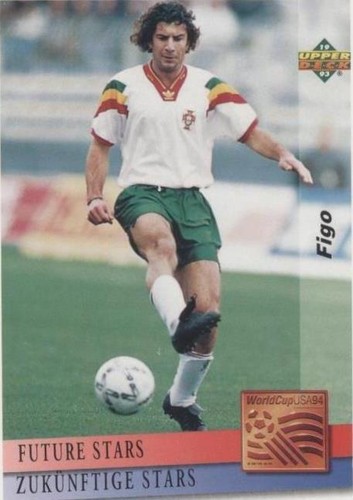 1993 Panini Futebol 93-94 47 Luis Figo PSA 3 NQ Rookie RC Portugal
