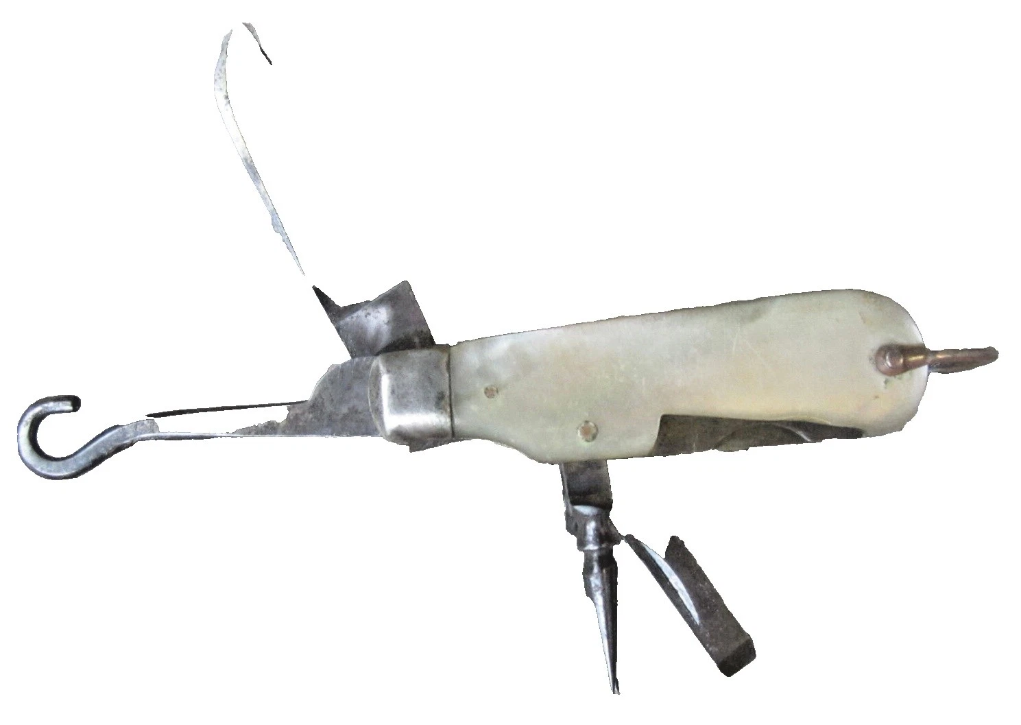 Mango de Shell Multi-herramienta cuchillos plegables Vintage de colección