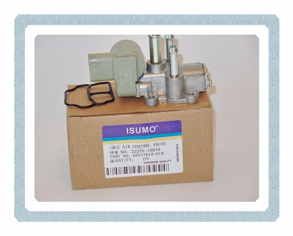 Válvula de control de aire de ralentí con conector se adapta a: Asuna Geo Prizm Toyota Celica Corolla Foto 3 de 4