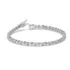 Tennis Bracelet in Platinum 4.00 Ct Round & Marquise Cut Lab-Grown Diamonds