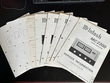 McIntosh Service Manuals - Audio