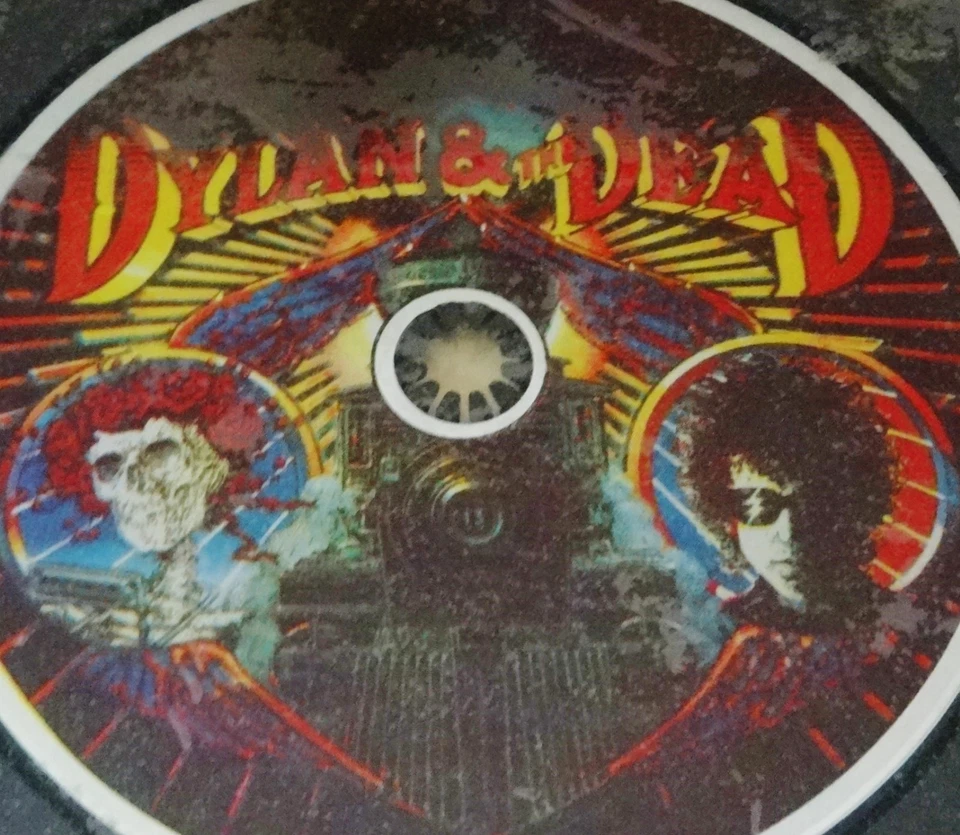 Grateful Dead Bob Dylan Dylan & The Dead Picture Disc CD 1989 Rick Griffin Art - Image 4 of 4