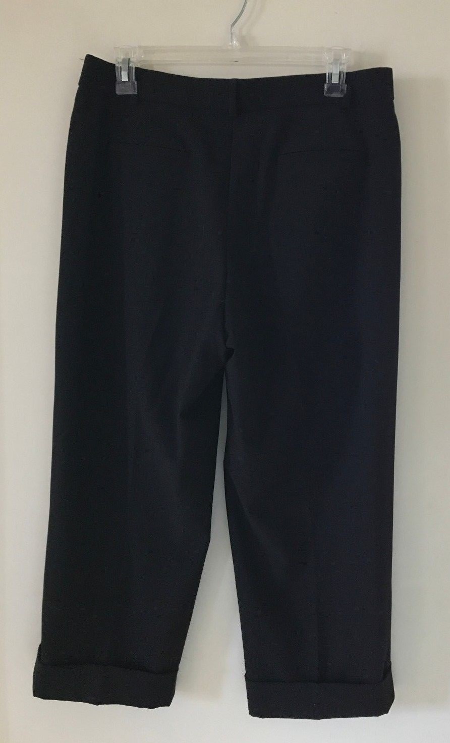 DRESSBARN BLACK CAPRI PANTS SIZE 10 eBay